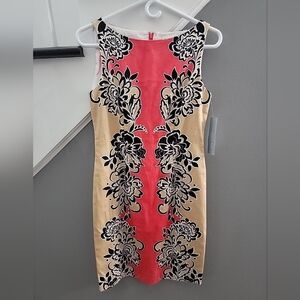 VTG 1990s 2000s LONDON TIMES SIZE 4 COTTON SPANDEX FLORAL DRESS NWT $60 Retail